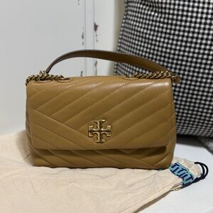 Authentic Tory Burch Small Kira Chevron Leather Shoulder Bag